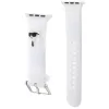 Karl Lagerfeld 3D Rubber Karl Head Apple Watch Strap 42/44/45/49mm White