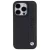 BMW BMHCP15L22RDPK iPhone 15 Pro 6,1 inch Hardcase Leather Textured & Stripe Black