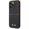 BMW Silicone Pattern Case, skirtas Apple iPhone 15 Pro 6,1 colio, juodas