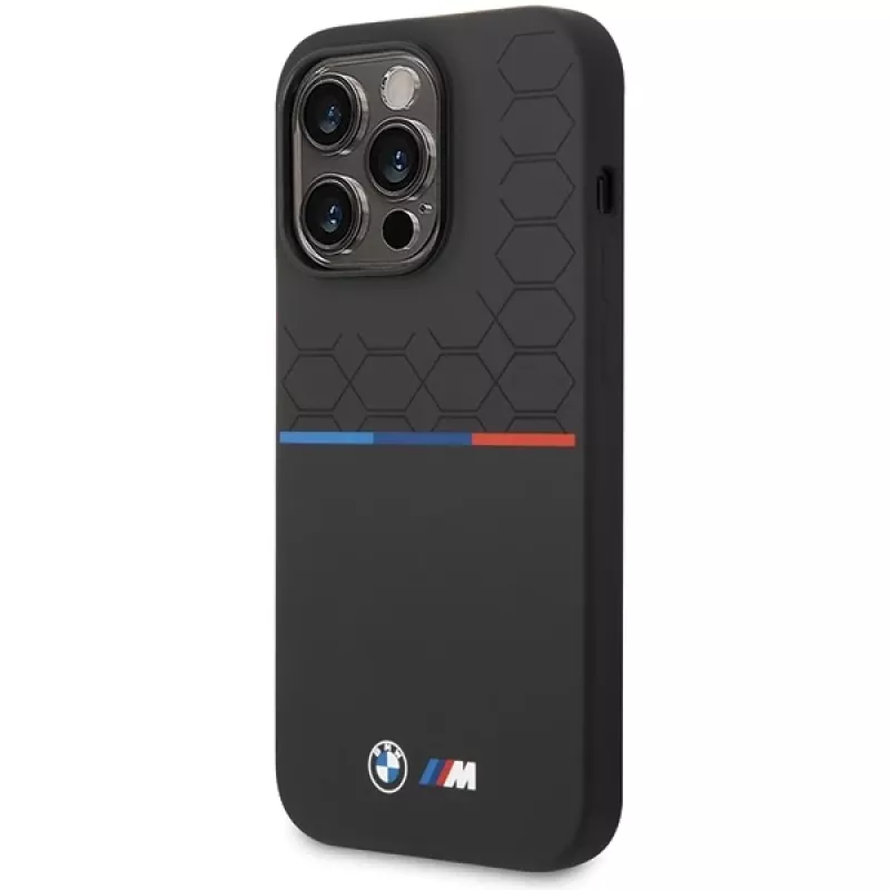 BMW M Collection Silicone Case for Apple iPhone 15 Pro Max 6,7 inch Black Pattern