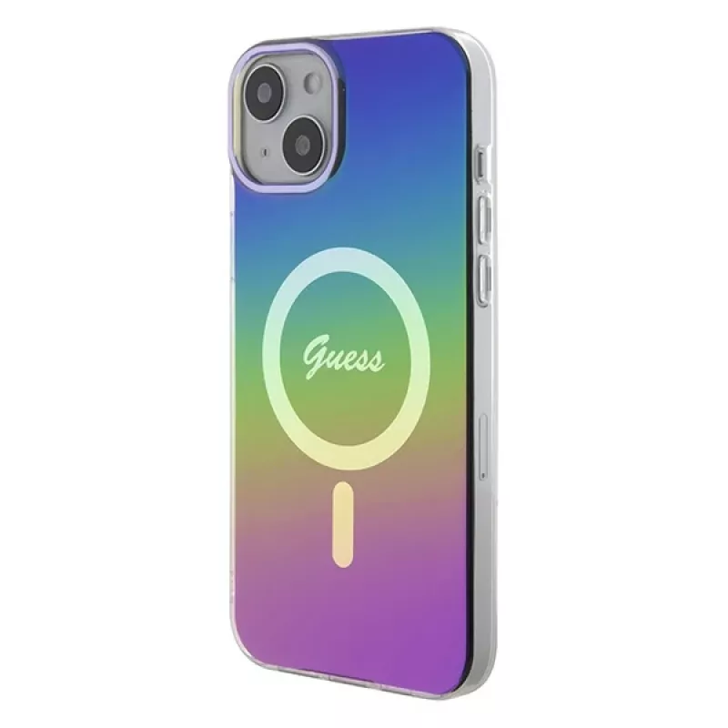 Guess IML Iridescent MagSafe Dėklas, skirtas iPhone 15 (Iridescent)
