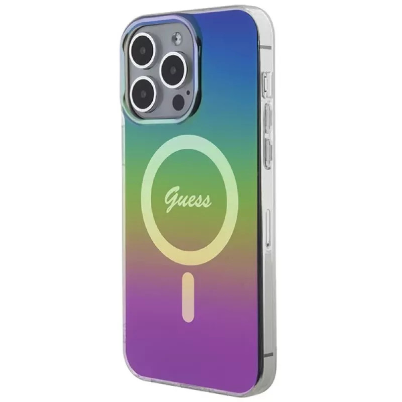 Guess IML Iridescent MagSafe Dėklas, skirtas iPhone 15 Pro Max (Spalvotas)