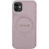 Guess GUHMN61PSAHMCP Hardcase Saffiano MagSafe, skirta iPhone 11 / Xr 6.1, rožinė
