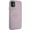 Guess GUHMN61PSAHMCP Hardcase Saffiano MagSafe, skirta iPhone 11 / Xr 6.1, rožinė