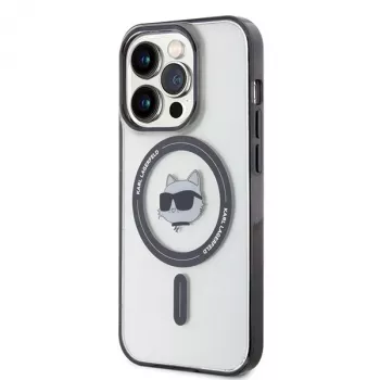 Karl Lagerfeld KLHMP15LHCHNOTK iPhone 15 Pro 6,1 inch permatomas kietas dėklas IML Choupette Head MagSafe