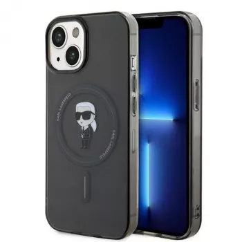 Karl Lagerfeld Ikonik Hardcase MagSafe, skirta iPhone 13/14/15 6,1 inch juoda