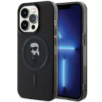 Karl Lagerfeld Ikonik MagSafe Hardcase, skirta iPhone 14 Pro 6,1 inch juoda
