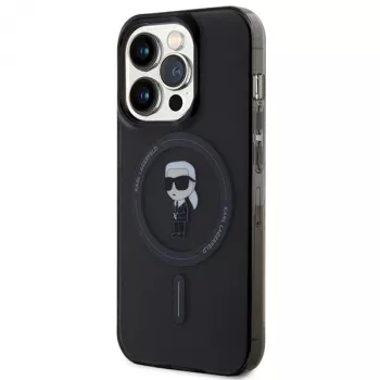Karl Lagerfeld Ikonik MagSafe Hardcase, skirta iPhone 14 Pro 6,1 inch juoda