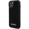 Karl Lagerfeld KLHCP15SHDSPLK iPhone 15 / 14 / 13 6.1 Black Hardcase Rhinestone Logo Metal Plate