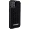 Karl Lagerfeld KLHCP15SHDSPLK iPhone 15 / 14 / 13 6.1 Black Hardcase Rhinestone Logo Metal Plate