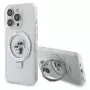 Karl Lagerfeld KLHMP13LHMRSKCH iPhone 13 Pro / 13 6,1 inch White Hardcase Ring Stand Karl & Choupette MagSafe