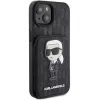 Karl Lagerfeld KLHCP15SSAKKNSCK Saffiano Ikonik Hard Case, iPhone 15/14/13 6,1 inch, juoda