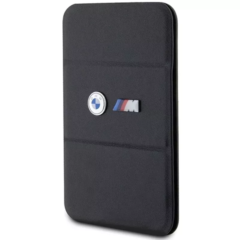 BMW M Edition MagSafe Piniginė su Kortelių Laikikliu ir Stovu Juoda