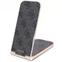 Guess Sulankstomas 2-in-1 belaidis įkroviklis GUDCFAL4PEGK 15W juodas 4G raštas MagSafe