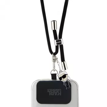 Karl Lagerfeld CBDY Cord Universal Phone Lanyard / Strap (Juoda)