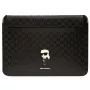 Karl Lagerfeld Sleeve KLCS16SAKHPKK 16 inch Black Saffiano Monogram Ikonik Laptop Sleeve