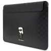 Karl Lagerfeld Sleeve KLCS16SAKHPKK 16 inch Black Saffiano Monogram Ikonik Laptop Sleeve