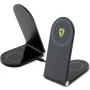 Ferrari Foldable 2-in-1 Wireless Charger FECBFMALK 15W Black Printed Logo MagSafe