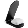 Ferrari Foldable 2-in-1 Wireless Charger FECBFMALK 15W Black Printed Logo MagSafe