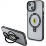 Ferrari FEHMP15MUSCAK iPhone 15 Plus / 14 Plus 6,7 inch Transparent Smoky Hardcase su Ring Stand, MagSafe, 2023 Collection