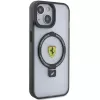 Ferrari FEHMP15MUSCAK iPhone 15 Plus / 14 Plus 6,7 inch Transparent Smoky Hardcase su Ring Stand, MagSafe, 2023 Collection
