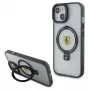 Ferrari FEHMP15MUSCAH iPhone 15 Plus / 14 Plus 6,7 inch Skaidrus kietasis dėklas su žiediniu stovu, MagSafe, 2023 kolekcija