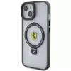 Ferrari FEHMP15MUSCAH iPhone 15 Plus / 14 Plus 6,7 inch Skaidrus kietasis dėklas su žiediniu stovu, MagSafe, 2023 kolekcija