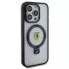 Ferrari FEHMP15LUSCAH iPhone 15 Pro 6,1 inch permatomas kietas dėklas su žiediniu stovu, suderinamas su MagSafe, 2023 kolekcija