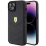 Ferrari FEHCP15MRDUK iPhone 15 Plus / 14 Plus 6,7 inch Black Hardcase Quilted Metal Logo