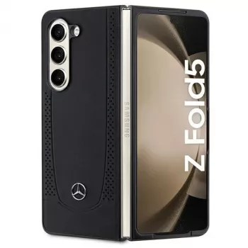 Mercedes-Benz MEHCZFD5ARMBK Urban Leather Hard Case, skirtas Samsung Galaxy Z Fold5 – juoda