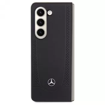 Mercedes-Benz MEHCZFD5ARMBK Urban Leather Hard Case, skirtas Samsung Galaxy Z Fold5 – juoda