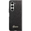 Guess Glitter Script F946 Kietas Dėklas, Samsung Galaxy Z Fold5, Juodas