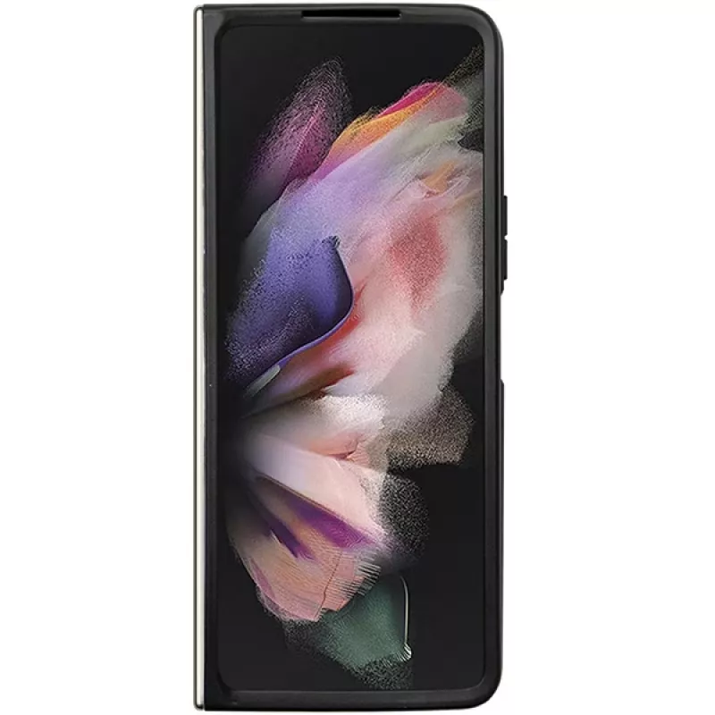 Guess Glitter Script F946 Kietas Dėklas, Samsung Galaxy Z Fold5, Juodas