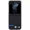 BMW M Collection Leather Carbon Back Cover, skirta Samsung Galaxy Z Flip5 – juoda