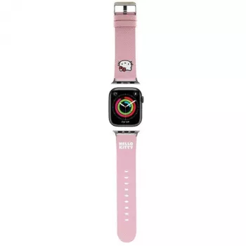 Hello Kitty HKAWMPGKHP Silikoninis dirželis Apple Watch 38/40/41mm rožinis
