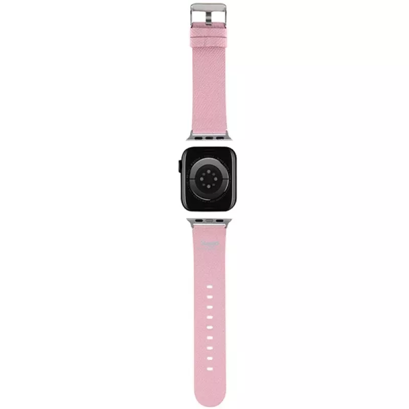 Hello Kitty HKAWMPGKHP Silikoninis dirželis Apple Watch 38/40/41mm rožinis