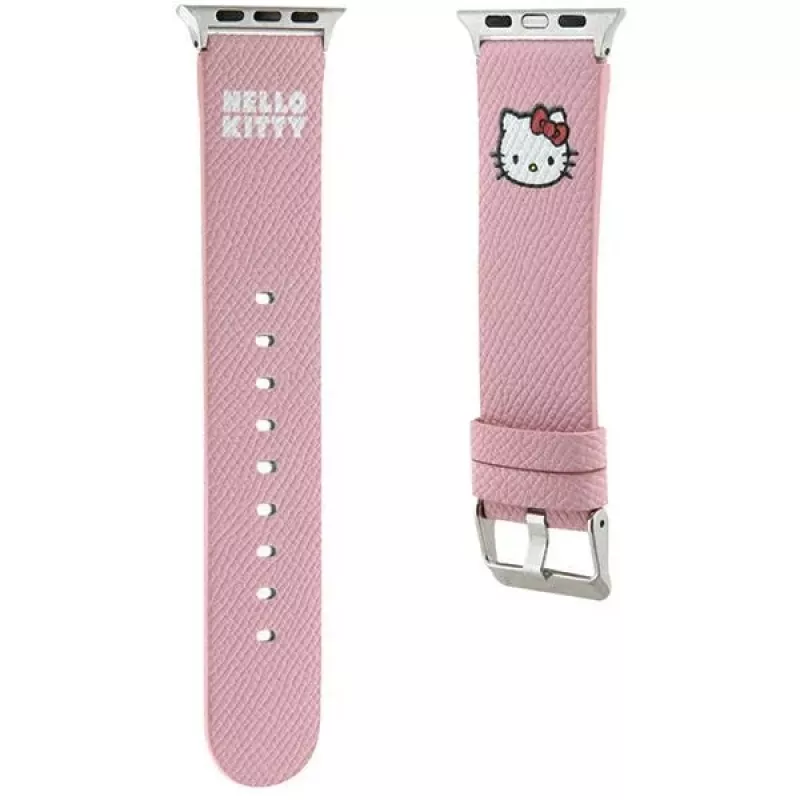 Hello Kitty HKAWMPGKHP Silikoninis dirželis Apple Watch 38/40/41mm rožinis