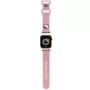 Hello Kitty HKAWMSCHBLP Silikoninis dirželis, skirtas Apple Watch 38/40/41 mm, rožinis