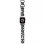 Hello Kitty HKAWMSDIESK Apple Watch Dirželis 38/40/41mm Juodas Silikonas Heads & Stripes