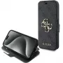 Guess GUBKP15L4GMGGR iPhone 15 Pro 6,1 inch Grey Book Case 4G Metal Logo