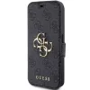 Guess GUBKP15L4GMGGR iPhone 15 Pro 6,1 inch Grey Book Case 4G Metal Logo