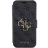 Guess GUBKP15L4GMGGR iPhone 15 Pro 6,1 inch Grey Book Case 4G Metal Logo