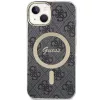 Guess GUHMP15MH4STK Kietas dėklas, skirtas iPhone 15 Plus/14 Plus 6,7 inch juodas, su MagSafe 4G