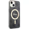 Guess GUHMP15MH4STK Kietas dėklas, skirtas iPhone 15 Plus/14 Plus 6,7 inch juodas, su MagSafe 4G