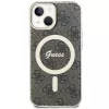 Guess GUHMP15MH4STW Hardcase IML MagSafe, iPhone 15 Plus / 14 Plus 6,7 inch Brown