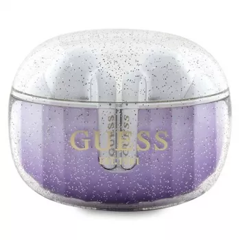 “Guess Glitter Gradient” belaidės ausinės su įkrovimo dėklu (violetinė)