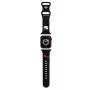 Hello Kitty HKAWMSCHBLK Silikoninis dirželis, skirtas Apple Watch 38/40/41mm, juodas