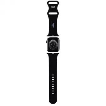 Hello Kitty HKAWLSCHBLK Silikoninis dirželis Apple Watch 42/44/45/49mm juodas