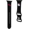 Hello Kitty HKAWLSCHBLK Silikoninis dirželis Apple Watch 42/44/45/49mm juodas