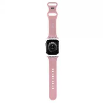 Hello Kitty HKAWLSCHBLP Silikoninis dirželis Apple Watch 42/44/45/49mm rožinis